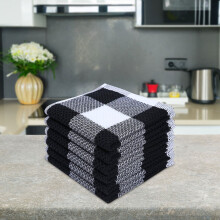 Premium Cotton Dish Cloths, Extra Large & Thick, Highly Absorbent, Machine Washable – Compatible with Heavy-Duty Cleaning