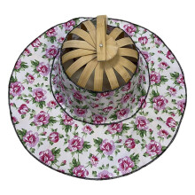 2-in-1 Foldable Bamboo Sun Hat & Hand Fan