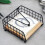Rustic Metal Napkin Holder Square Table Organizer for 2