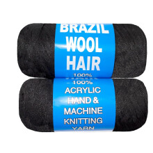 Brazilian wool acrylic yarn for crochet hair 100g
