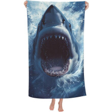 Shark Beach Towel Microfiber 52x32 Inch