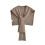 Women's Fashion Thick Knitted Cape Versatile Outer Shawl Khaki 1