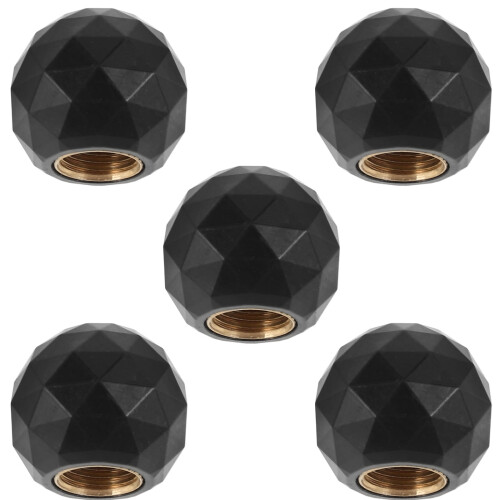 Tire Valve Caps Dustproof Waterproof Spherical 5 Pcs