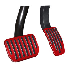 Brake Pedal Covers Aluminum Alloy Red