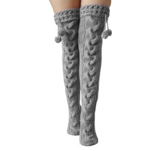 Women's Cable Knit Leg Warmers Thick Over-Knee Winter