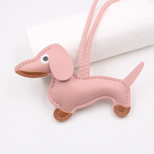 Δερμάτινο μπρελόκ σκύλου Dachshund για γυναίκες, 1 τεμάχιο 1