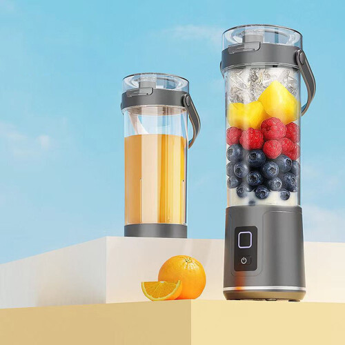 Mini Portable Juicer Blender Cup 10.43 inch Black
