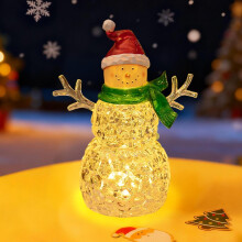 Christmas Lights for Decorations Indoor Snowman Night Light Luminous Snowman Desktop Ornament Christmas Gift Decoration