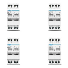 4X TOMZN 2P 63A MTS Dual Power Manual Transfer Isolating Interlock Circuit Breaker Din Rail Isolating Discounnecting