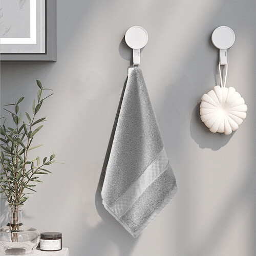 Bath Towel Striped Rectangular Towel 29.13  13.39 in, Gray 1