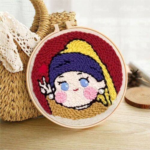 DIY Punch Needle Kits Adults Beginner 20*20cm