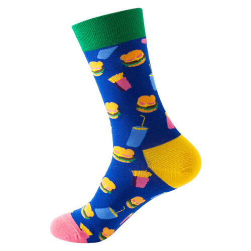 Willtoo Women's Mid Tube Socks Cartoon Pattern 1 Pair