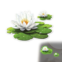 Elegant Lotus Flower Wall Sticker - Night Glow Magic for Home Decor