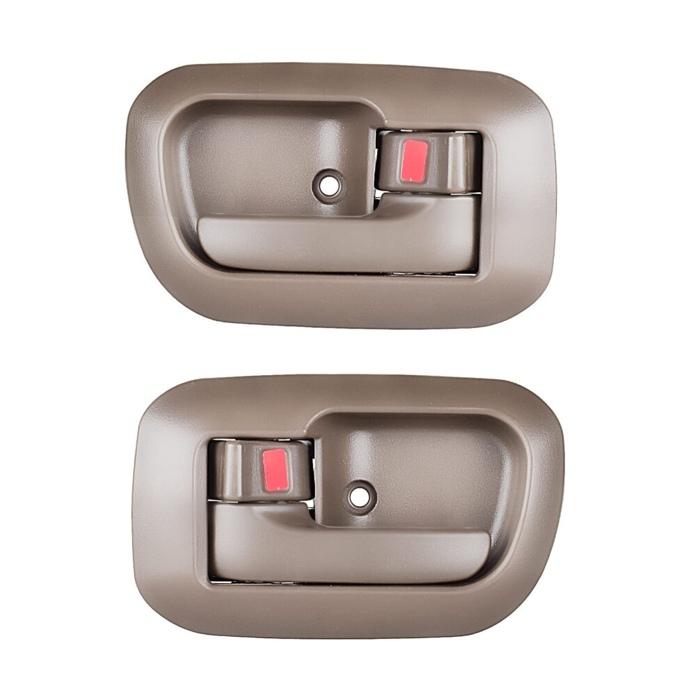 2Pcs Interior Door Handle For 1998Â2003 Toyota Sienna (Front Left/Right), Compatible With 6927808010E0, 6927708010E0, 80533, 80504 Brown 9152228587090