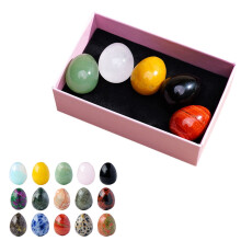 5 Pieces Crystal Stones Egg Set, Easter Decorations, Easter Basket Stuffers,Party Favor,Classic Color