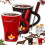 Chocolate Fondue Mug with Fork and Candle 1 pc 1