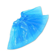 Disposable Waterproof Shoe Covers Blue Elastic Fit