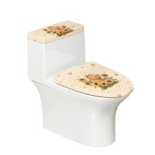 Toilet Seat Covers, Washable and Reusable Polyester Toilet Seat Cover, 17x21 Inches