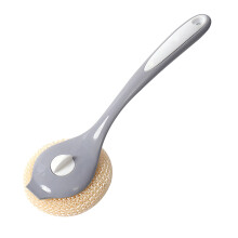 Long-Handled Nano Cleaning Brush with Scraper for Grill, Oven, Stovetop, Pans, Pots, Sink, Utensils & Window Screens
