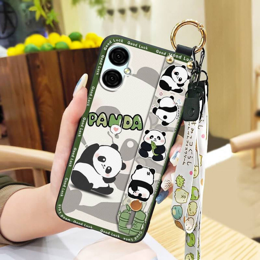 Panda Silicone Phone Case For Blu G53 With Lanyard And Ring 971050452838