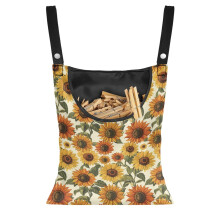 Sunflower Clothespin Storage Bag Reusable 1 Pack