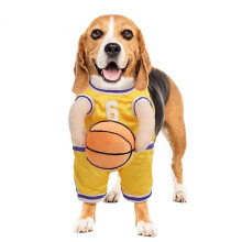 Dog Basketball Costume w/ Ball Dog Basketball Halloween Player Dog X7X8 C7