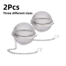 Stainless Steel Tea Ball Infuser Set of 2 Large Mesh