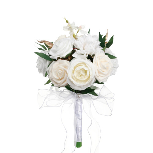 Bridal hand flower bouquet artificial 1 piece