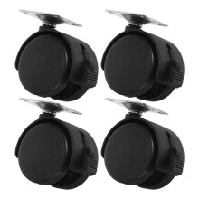 4 Pcs Casters with Brake Moving Wheels for Furniture Twin