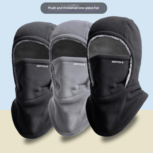 Winter Warmth 2-in-1 Hat and Face Mask Windproof 1