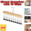 Closet Organizer Solid Wood Hanger with 10 Clips 1