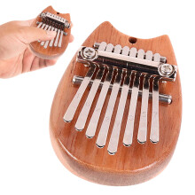 8-Key Kalimba Thumb Piano | Portable Finger Harp with Lanyard | Natural Wood & Steel Keys | Compatible with beginners & pros
