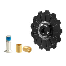 Bike Guide Wheel, Aluminum Alloy Rear Derailleur Jockey Wheel Rear Derailleur Pulley Bike Accessories - 13T Black