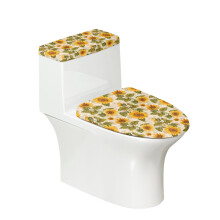 Sunflower Toilet Seat Protector for Soft Elastic Fabric Adjustable Non-Slip Dustproof Elastic Edge Reusable Durable