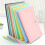 Plastic A4 Snap-Closure Accordion File Folder Yellow 1