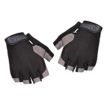 Non- Sun Block Half Finger Sports Gloves for Outdoor Activities - Black XL, as described