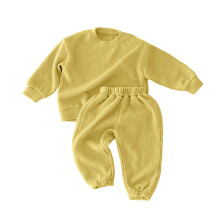 Corduroy Sweatshirt and Pants Set for Toddlers Yellow