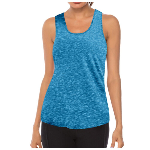 Ademende tankinitop voor dames, blauw 1