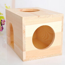 1Set Rectangular Pet House for Hamster and Guinea Pig 11.8x6.3x6.3in