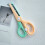 Macaron Color Toddler Safety Scissors Plastic Blunt Tip 6