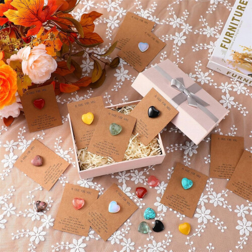 Heart-Shaped Crystal Valentine Cards 40 Pack