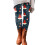Dame polyester blomsterankelleggings blå XXL 2