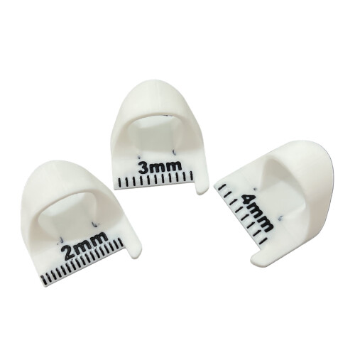 Hand Sewing Embroidery Lock Hemming Ruler Template 1pc