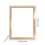 Rustic Wood Frame Natural Beige 8x6 HD Plexiglass 3