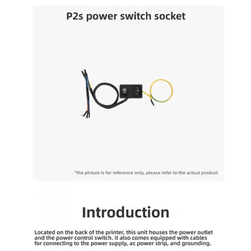New Power  Socket for  P2S 3D Printer Accessories 1