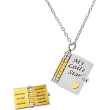 Book Necklace for Daughter Love Jewelry Gift