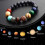 Planet-Themed Beaded Bracelet Making Kit with 6 Natural 1