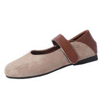 Women's Gray Loafers Casual Slip-On Flats Size 36
