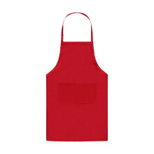 Heavy-Duty Waterproof PVC Chef Apron, Adjustable with Double Pockets, Durable Nylon Workwear for Men & Women – Red