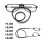 Reading Glasses Magnetic Folding Neck Strap 1x Black 1